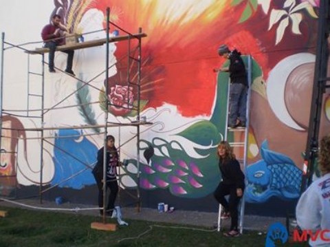 Símbolos de paz en el sur de la provincia por el "Querer.Creer.Crear"